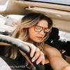 FEISEDY Vintage Square 70s Flat Aviator Sunglasses Women Men Metal Design Shades B2752 view 3