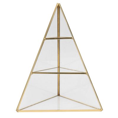 1pc Jewelry Rack Earring Organizer Display Stand Triangular Cone Shape Storage Rack for Earrings Necklaces Stylish Desktop Jewelry Holder