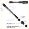 Archery Bow Stabilizer 6" 8" 10" 12" Rod Balance Bar with Damping System and Weights Shock Absorber for Compound Bow Archery Accessory (10") view 3