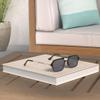 FEISEDY Vintage Square 70s Flat Aviator Sunglasses Women Men Metal Design Shades B2752 view 2