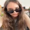 FEISEDY Vintage Square 70s Flat Aviator Sunglasses Women Men Metal Design Shades B2752 view 3