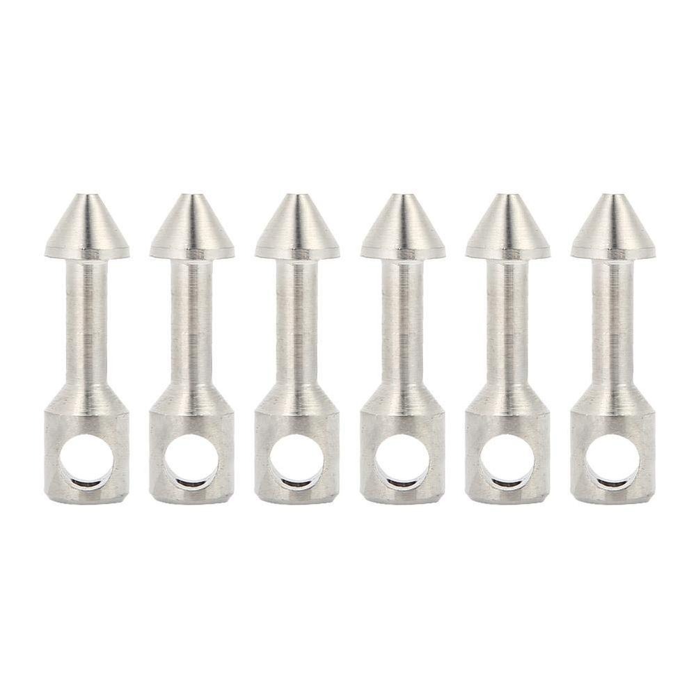 EVTSCAN 6PCS Stainless Steel Wishbone Spearfishing Bands Speargun Accessories for Divers Lightweight High Strength Fits Braided Wire up to 2mm