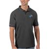 Antigua Men's Charcoal Detroit Lions Legacy Pique Polo view 2