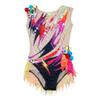 LIUHUO Girls Rhythmic Gymnastics Leotards Dress Pink Performance Quality Crystals Tank Leotard Costumes view 1