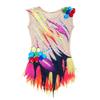 LIUHUO Girls Rhythmic Gymnastics Leotards Dress Pink Performance Quality Crystals Tank Leotard Costumes view 2