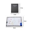 QQAA Soccer Clipboard Dry Erase, Soccer Board Magnets, Folding Design Football Board, with Markerpen, Eraser and Magnet, Expanded Size: 42x27cm view 2