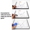 QQAA Soccer Clipboard Dry Erase, Soccer Board Magnets, Folding Design Football Board, with Markerpen, Eraser and Magnet, Expanded Size: 42x27cm view 4