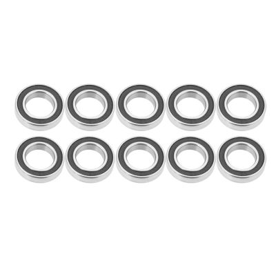 6801-2RS Bearing, Metal Bearing, High-Speed Chrome Steel Low Noise Rubber Sealed 10pcs Scooters Roller Skates for Small Hobby Skateboard Bearings Longboard