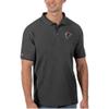 Antigua Men's Charcoal Atlanta Falcons Legacy Pique Polo view 2
