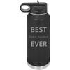 CustomGiftsNow Best Dental Assistant Ever Double Wall Insulated Stainless Steel Engraved Sports Water Bottle with Flip Top Lid, Straw view 1