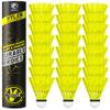 Badminton Birdies - Nylon Bedminton Shuttlecocks for Baseball/Softball Batting Training - Shuttle Balls for Indoor and Outdoor Matches ~ Highly Stable & Durable Plastic badmington Birdie Ball Set view 1