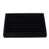 7 Slots Velvet Ring Earrings Studs Tray Showcase Display Jewelry Organizer Insert Tray for Accessory Storage view 1