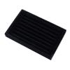 7 Slots Velvet Ring Earrings Studs Tray Showcase Display Jewelry Organizer Insert Tray for Accessory Storage view 2