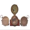 Engraved Brass Compass with Leather Case- Personalized Sundial Pocket Compass for Women, Antique Poem Compass Gift to Mom (Mom to Son) view 3
