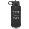 CustomGiftsNow Best Runner Ever Double Wall Insulated Stainless Steel Engraved Sports Water Bottle with Flip Top Lid, Straw view 1
