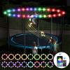 SUVEUS Trampoline Lights, Waterproof LED Lights for 16Ft 15Ft 14Ft 12Ft 10Ft Trampoline, 16 Colors Change with Remote and App Control, Sync up to Music, Super Bright for Kids to Play at Night view 1