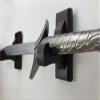 NANGOPOP Sword Wall Mount Display Hooks - Wood Sword Holder Rack, Hanger for Martial Arts Weapons, Axe, Knife, Dagger, Lightsaber and Wizard Wand at Home or Office view 4