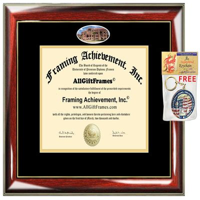 UTMB Diploma Frame University of Texas Medical Branch School Campus Photo Custom Degree Framing Graduation Gift Bachelor Master MBA Doctorate PHD Certificate Holder Case (Diploma Size - 17 x 21)