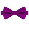 KissTies Dark Magenta Self Tied Bow Ties Royal Orchid Violet Satin Wedding Bowties view 2