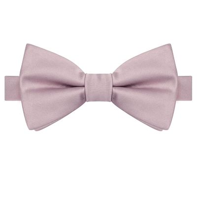 KissTies Pre-Tied Kids Bow Tie Dusty Rose Satin Boys Bowtie + Gift Box