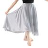Lovdaswi Women Long Sheer Ballet Skirts Ladies Dance Wrap Skirts Light Gray view 1
