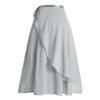 Lovdaswi Women Long Sheer Ballet Skirts Ladies Dance Wrap Skirts Light Gray view 2