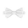 KissTies Pre-Tied Boys Bow Ties Silver Satin Sterling Bowtie + Gift Box view 3