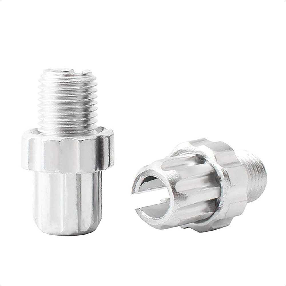 ALEOED Black/Silver Bicycle M10 Brake Cable Handle Lever Adjusting Screws Fastener Bolt 10mm Brake Accessorie for Mountain Road Bike MTB (Silver)