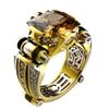 Men's Luxurious Full Diamond Ring for Men Jewelry Mens Wedding Engagement Rings 18K Gold Plated Gemstone Ring Square Cut Cubic Zirconia Eternity Ring Band TZ.93 (US Code 12) view 2