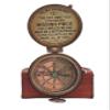 Engraved Compass - Vintage Sundial Nautical Compass Gift for Husband, Anniversary Wedding Gift, Boyfriend Gift, Fiance Gift I Miss You (to My Husband 1) view 1