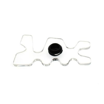 HAJXZH Clear Plastic Moosehead Pool Billiard Cue Bridge Head Pool Stick Holder Snooker/Nine Ball Club Billiard/Pool Cue Accessory 1 Pack