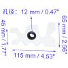 HAJXZH Clear Plastic Moosehead Pool Billiard Cue Bridge Head Pool Stick Holder Snooker/Nine Ball Club Billiard/Pool Cue Accessory 1 Pack view 2
