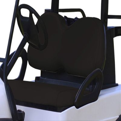 Bar Stool Covers 4 less GCSC Club Car Precedent Golf Cart Front Replacement Seat Cover Set Made with Heavy Duty Marine Grade Vinyl - Staple On Installation (Black)