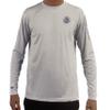 Coastal Waters Supply Co. Men's UPF 40+ Long Sleeve Performance Sun Protection Tee (White, Medium) view 1
