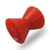 COLOFULWAY 4" Boat Trailer Roller Poly Bow Roller with Spoke fits 1/2" Shaft, Polyurethane(Red) view 1