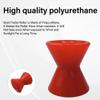 COLOFULWAY 4" Boat Trailer Roller Poly Bow Roller with Spoke fits 1/2" Shaft, Polyurethane(Red) view 4