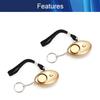 Aicosineg Golden Safe Sound Personal Alarm 120DB with LED Lights Emergency Safety Alarm Keychain for Bags Backpacks Suitcases Keys 2PCS view 3