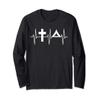 Christian Camper Shirt Religious Camping Heartbeat Camping Long Sleeve T-Shirt view 1