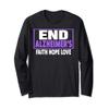 Alzheimer's Awareness Shirt - End Alzheimer's Awareness Long Sleeve T-Shirt view 1
