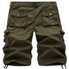 chouyatou Men's Active Normal Waist Loose Multi-Pocket Versatile Twill Cargo Shorts (48, Army Green) view 2