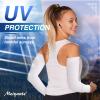 Meiyante Cooling Arm Sleeves - UPF 50+ Sun Protection & Tattoo Cover Up - Seamless Non-Slip Compression for Men & Women - Premium Made in Taiwan Quality (1 Pair, Dark Blue Navy) leeves view 2