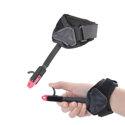 ZSHJGJR Archery Bow Release Aid - 360 Metal Pliers Jaws Compound Wrist Release for Children Youth Teens Junior Kids