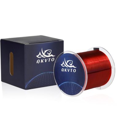 AKVTO Premium Monofilament Fishing Line - 500 Yards Monofilament Line - Ultimate Strength Abrasion-Resistant Leader, 10-35lb Monofilament Line