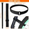 12 Pieces Bike Rack Straps 23.6 Inches Adjustable Bike Cinch Straps Wheel Stabilizer Bicycle Accessories for Transporting Bicycles(Black) view 2
