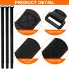 12 Pieces Bike Rack Straps 23.6 Inches Adjustable Bike Cinch Straps Wheel Stabilizer Bicycle Accessories for Transporting Bicycles(Black) view 3