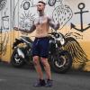 OEBLD Mens Athletic Shorts 2-in-1 Gym Workout Running 7'' Shorts with Towel Loop Dark Grey view 3