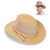 Anycosy Mesh Sun Hat for Men Golf Soaker Hats Summer Beach Safari Wide Brim Fishing Cap Outdoor(Natural,XLarge) view 1