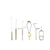 DunMuan Steel Fly Tying Vise with C-Clamp Brass Rotary Whin Finisher Bobbin Thread Holder Set for Fly Fishing Hook Tying Tools DunMuan (Color : 6pcs) view 1