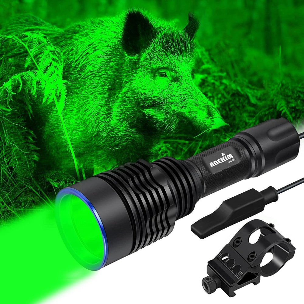 ANEKIM UC20 Green Hunting Light Flashlight kit