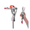 DunMuan Fishing Rods Holders Spring Automatic Full Stainless Steel Adjustable Sensitivity Folding Fishing Accessories Bracket DunMuan (Color : Silver red) view 1